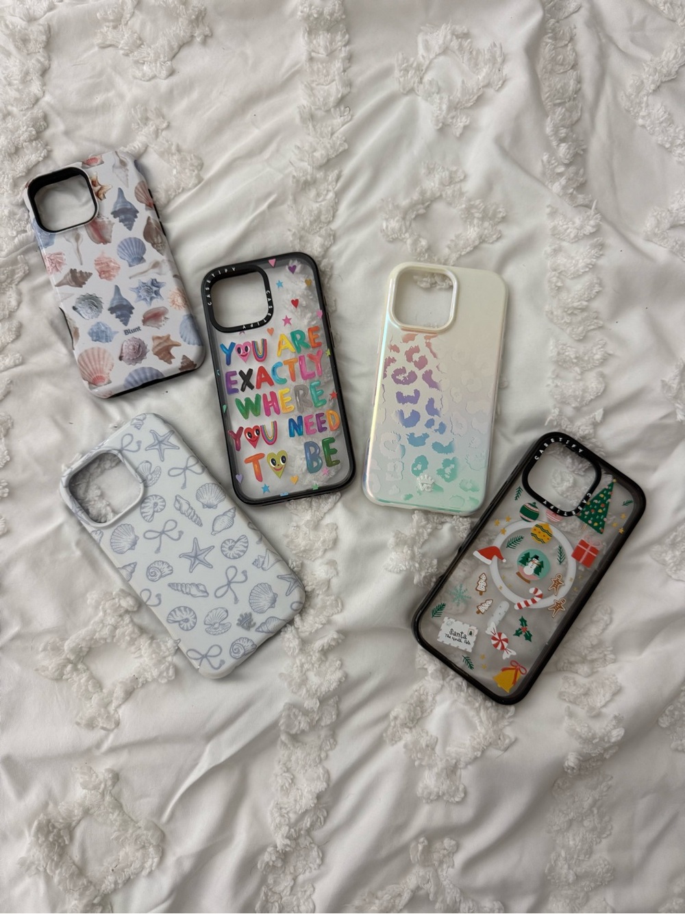 IPHONE 16 PRO MAX Stylish Multi-Design White and Pastel iPhone Case Collection
